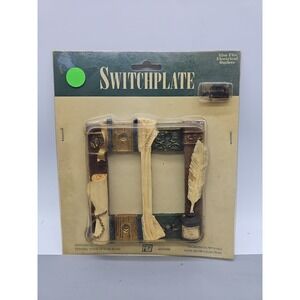 Figi Double Rocker Wall Plate 1998 Library Theme New Old Stock